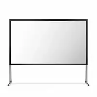 BladeCine - 120-inch outdoor portable folding matte white projection screen,high-quality matte white fabric - White - Front_Zoom