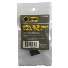 3004699
STEEL GRIP
Tough Tools for Tough Jobs
6Pk 3/8 inch Quick Clips
Paquete de 6 Abrazaderas de liberación rápida de 3/8 pulgada
WARNING: Cancer and Reproductive Harm - www.P65Warnings.ca.gov
ADVERTENCIA: Cáncer y Daño Reproductivo - www.P65Warnings.ca.gov
Made in China for / Hecho en China para
AHG Trading Co.
Oak Brook, Illinois 60523 USA
©2020
8 43518 09628 4