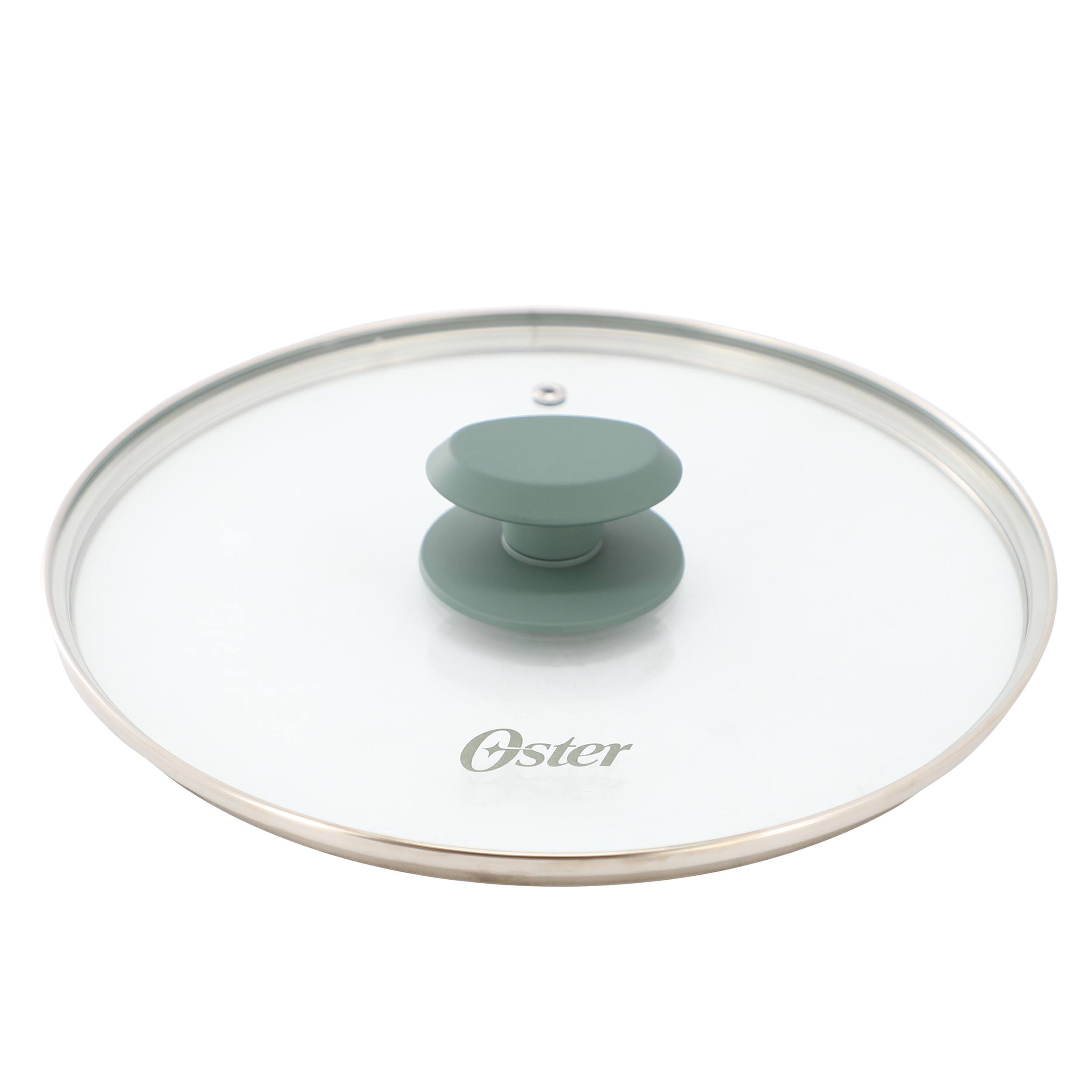 Alt View 3. Oster - Oster Sutterville Choice 6 Quart Ceramic Nonstick Aluminum Dutch Oven with Lid in Evergreen - Green.