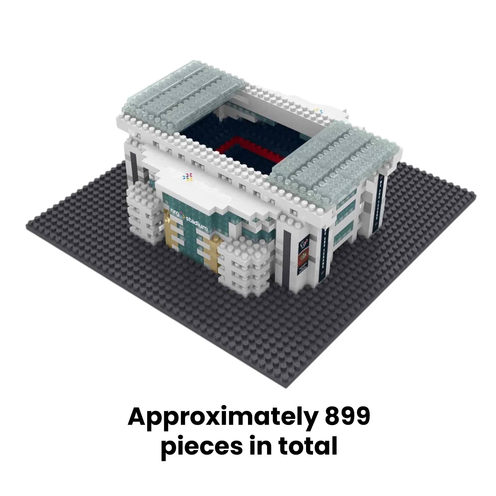 nrg stadium  
Approximately 899 pieces in total