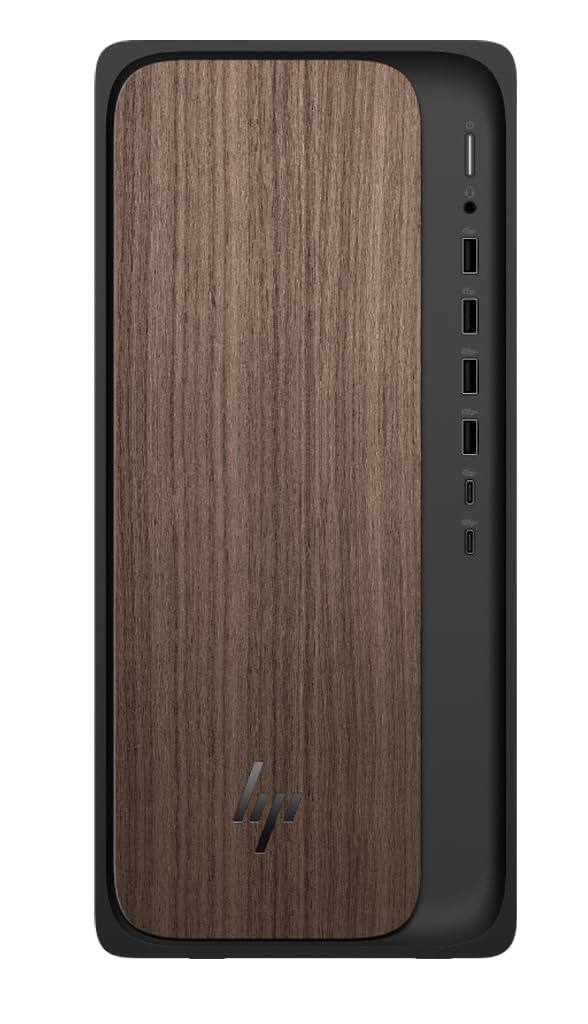 Back. HP - HP OmniDesk AI Desktop - Intel Ultra 7-265, 16GB DDR5, 512GB SSD, Intel Graphics, WiFi 6, Win 11 Pro - Black.