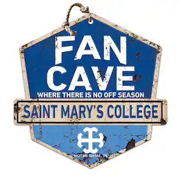 Jardine - Saint Mary's Belles 20" x 20" Fan Cave Badge Sign - Navy