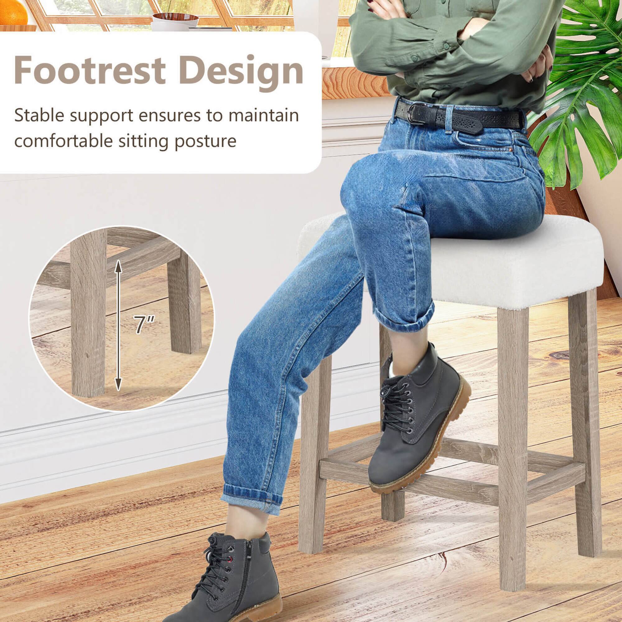 Footrest Design: Stable support ensures to maintain comfortable sitting posture.