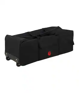 Gibraltar Hardware - 44" Long Hardware Bag with Wheels, Durable Nylon Drum Hardware Case, with ABS Perimeter Reinforcements