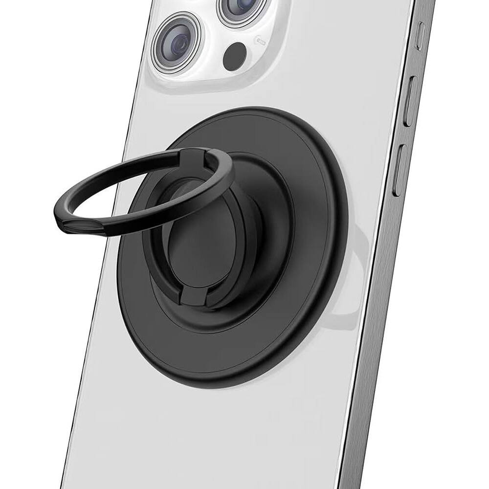 PARKER SLATER - Magnetic Phone Grip – Adjustable Double Ring Stand - Black