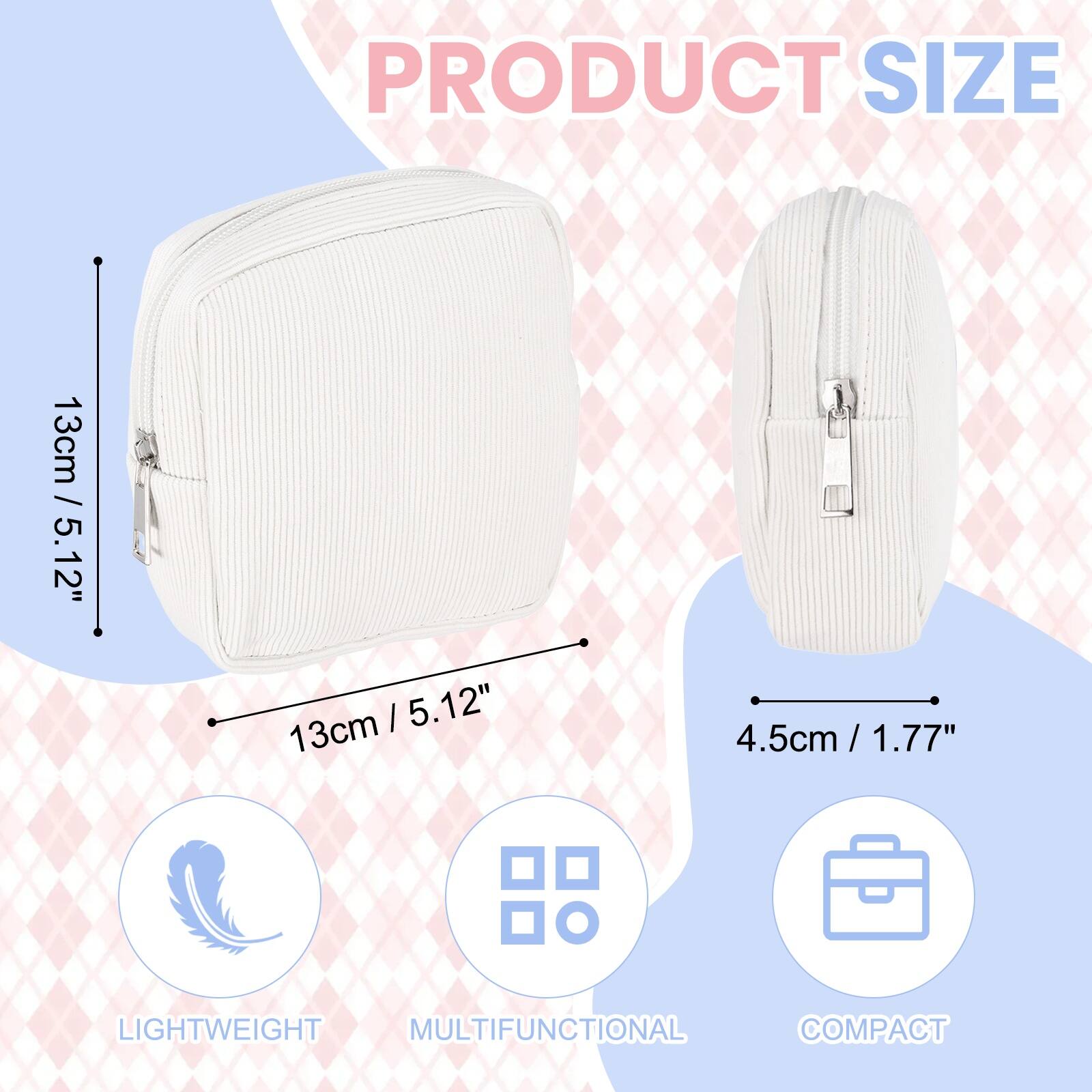 PRODUCT SIZE  
13cm / 5.12"  
4.5cm / 1.77"  
LIGHTWEIGHT  
MULTIFUNCTIONAL  
COMPACT