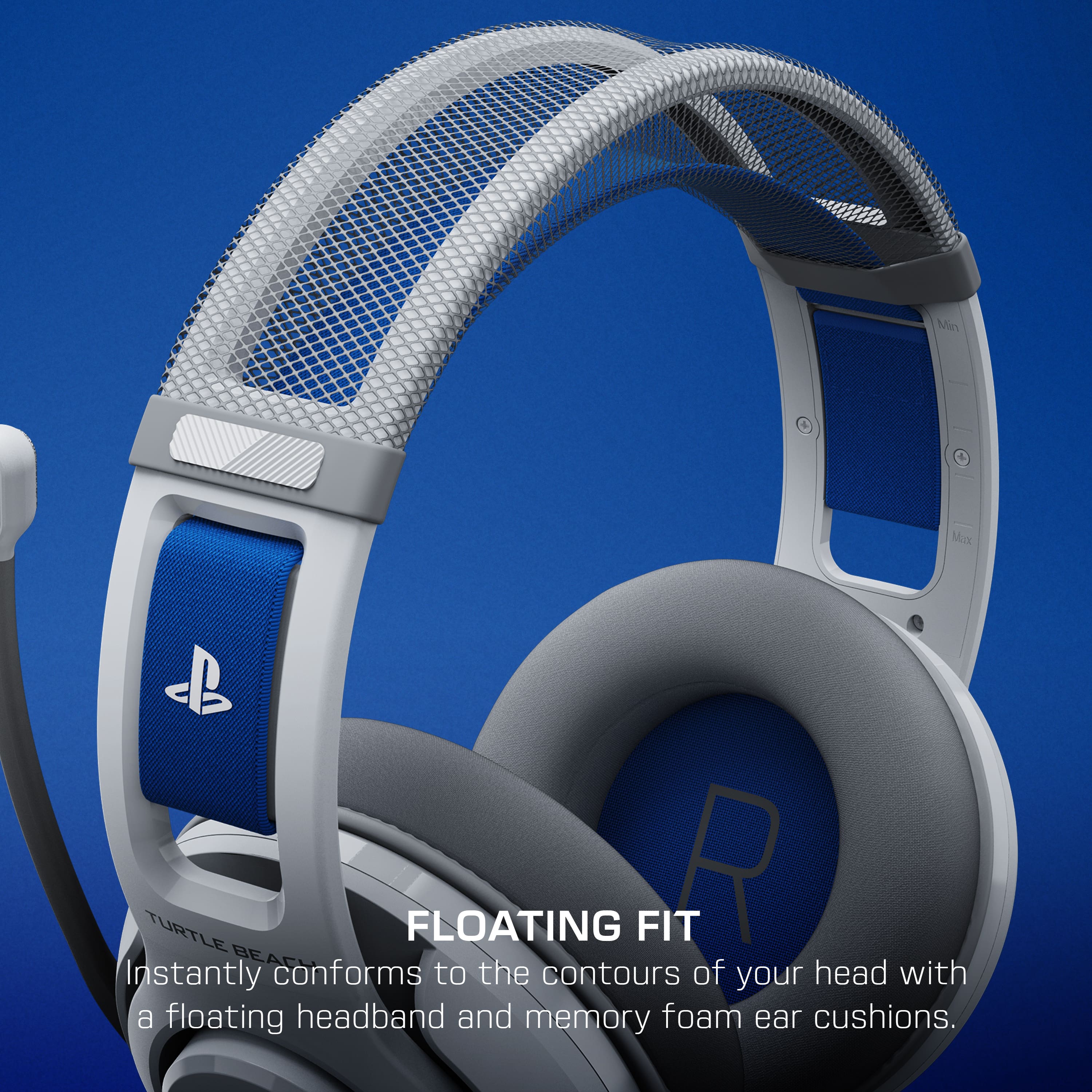 Min & Maxx TURTLEBEAC TURTLE FLOATING FIT R: Instantly conforms to the contours of your head with a floating headband and memory foam ear cushions.