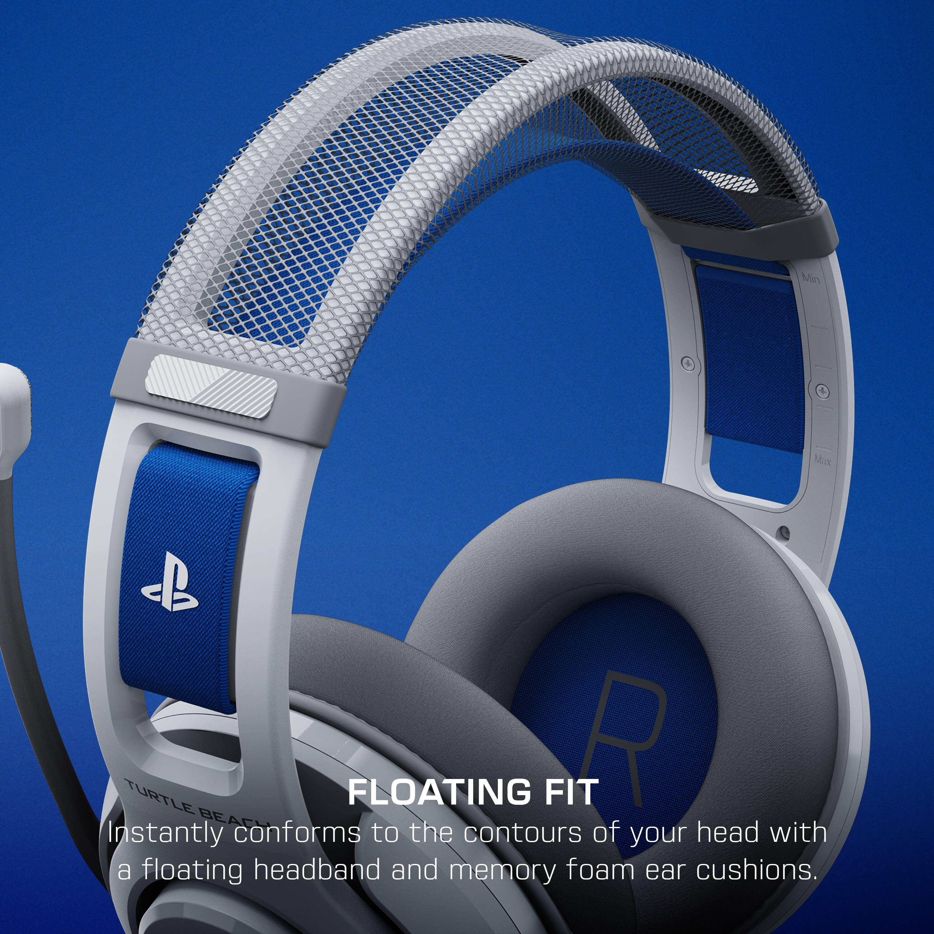 Min & Maxx TURTLEBEAC TURTLE FLOATING FIT R: Instantly conforms to the contours of your head with a floating headband and memory foam ear cushions.