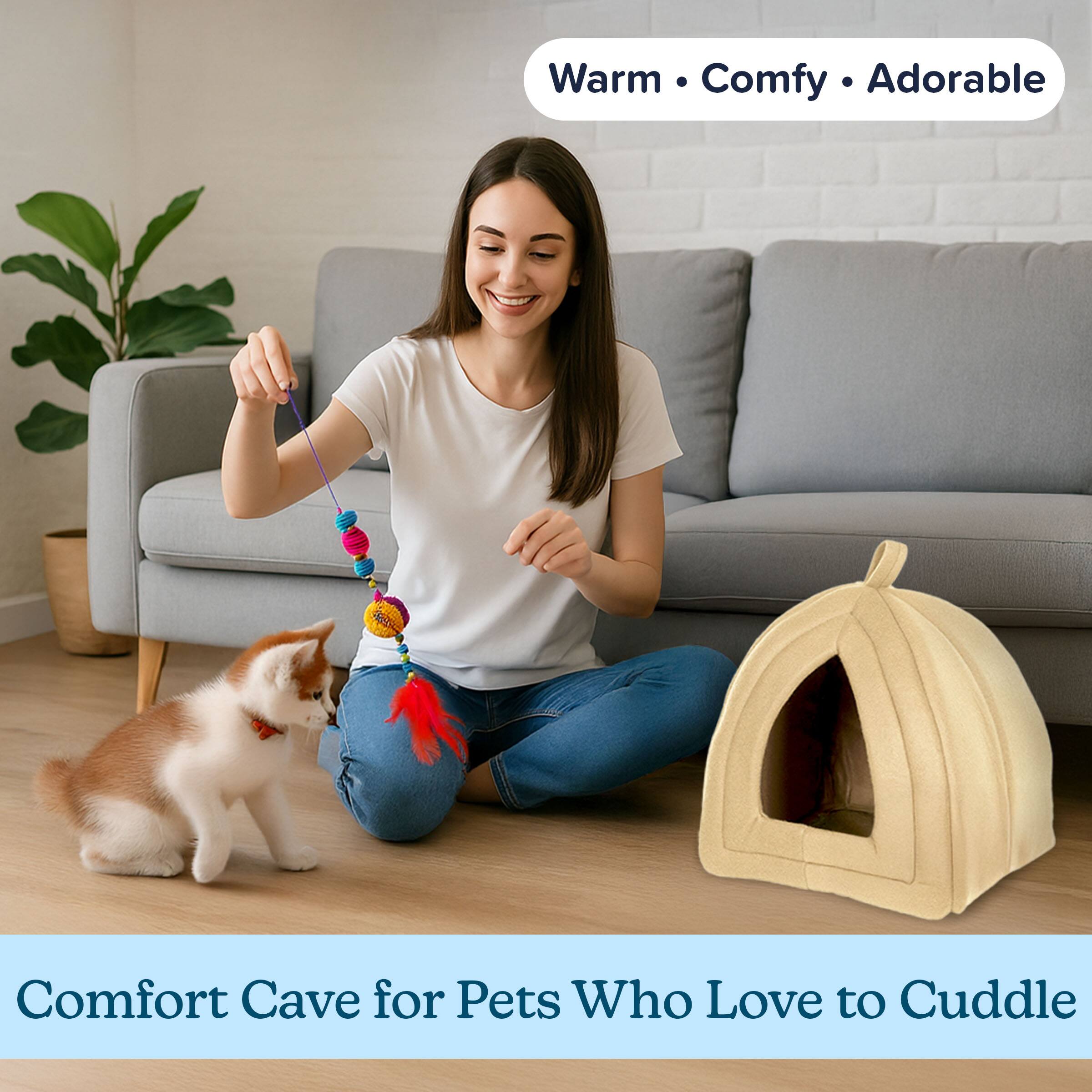 Warm • Comfy • Adorable

Comfort Cave for Pets Who Love to Cuddle