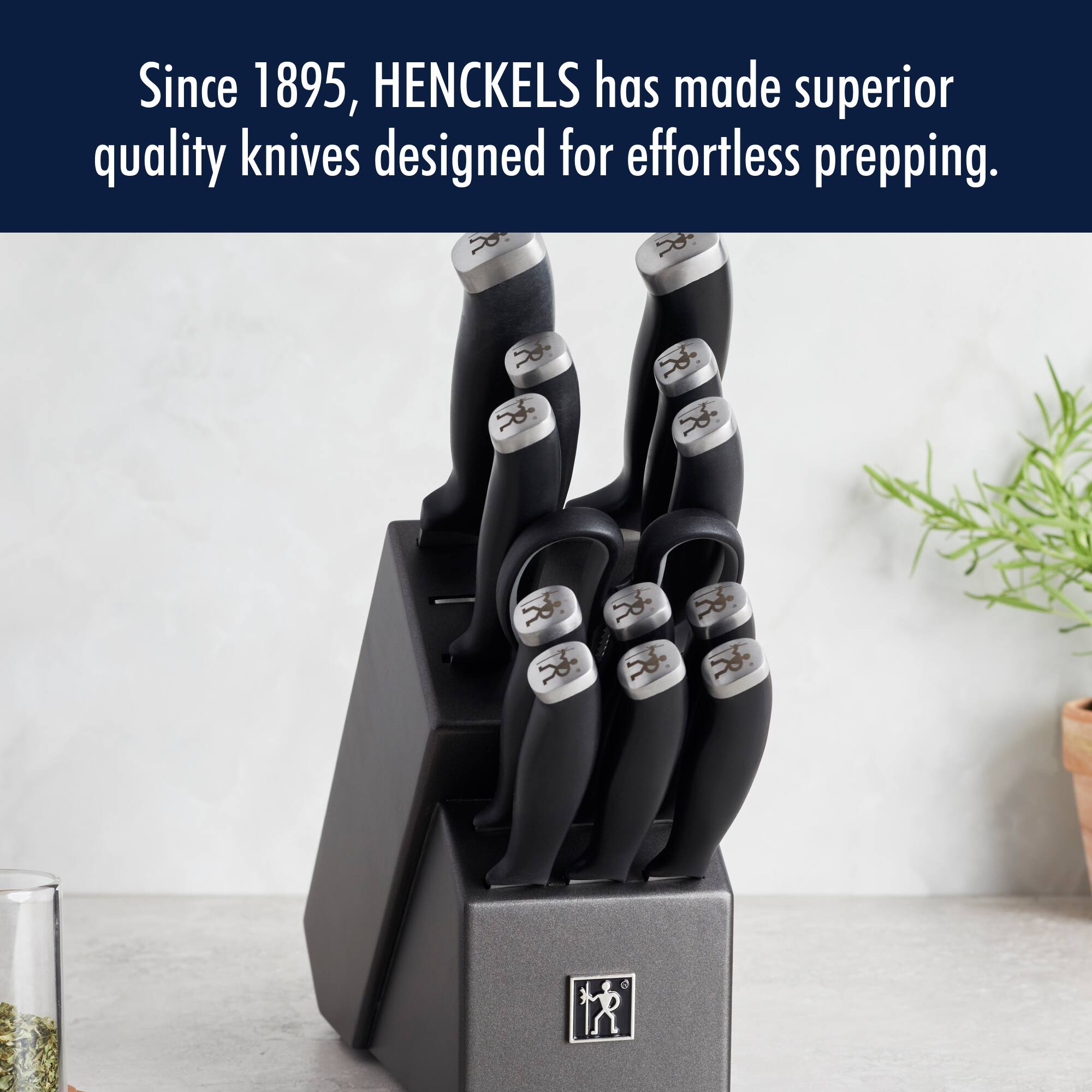 Since 1895, HENCKELS has made superior quality knives designed for effortless prepping.