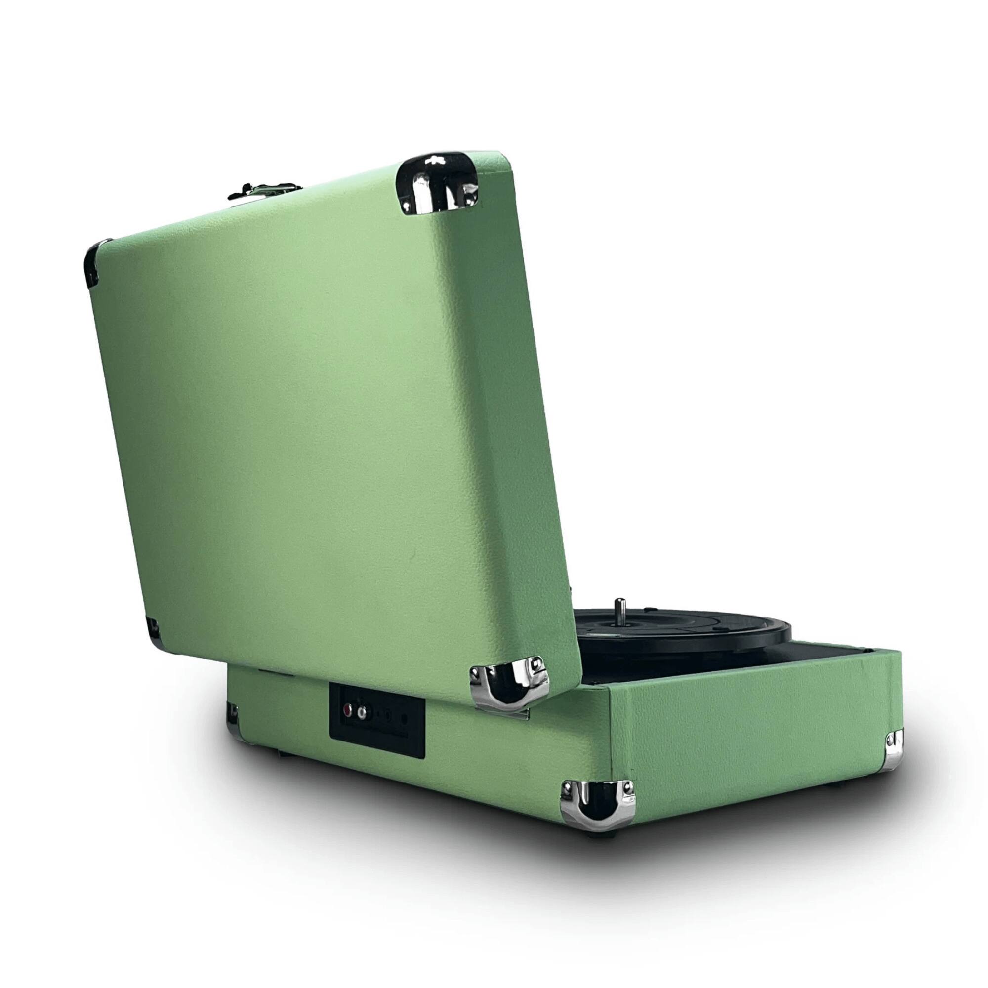 Alt View 6. Victor Audio - Victor Metro Plus Portable Dual Bluetooth® Suitcase Turntable - Mint.