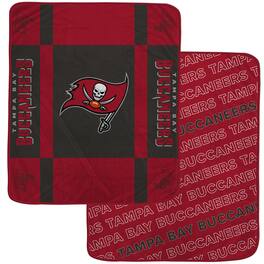 Pegasus - Tampa Bay Buccaneers 60- x 70- Reverse Block Double-Sided Ultra Cozy Blanket - Multicolor