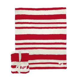 Logo Brands - Detroit Red Wings 50" x 60" Cable-Knit Throw Blanket - Multicolor