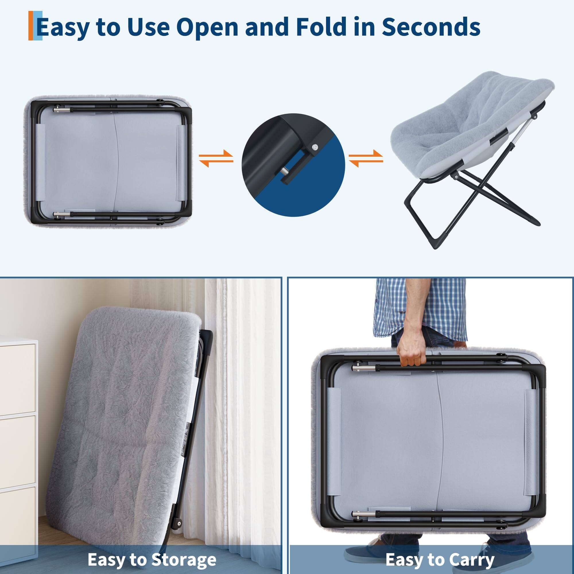 Easy to Use Open and Fold in Seconds

Easy to Storage

Easy to Carry