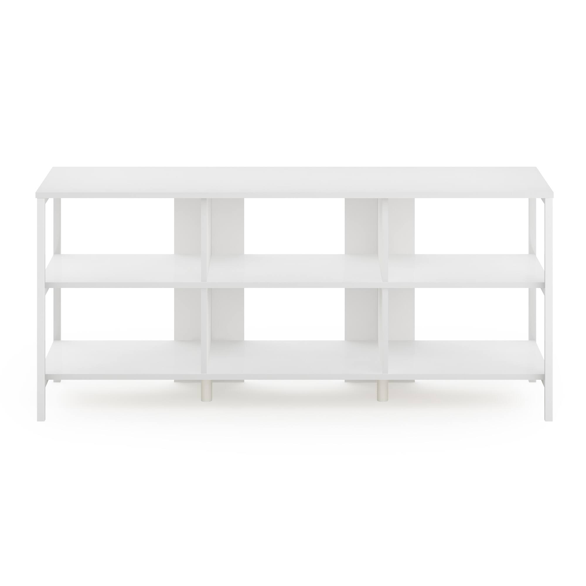 Alt View 2. Furinno - Camnus Modern Living TV Stand for TVs up to 60 Inch - Solid White/White.
