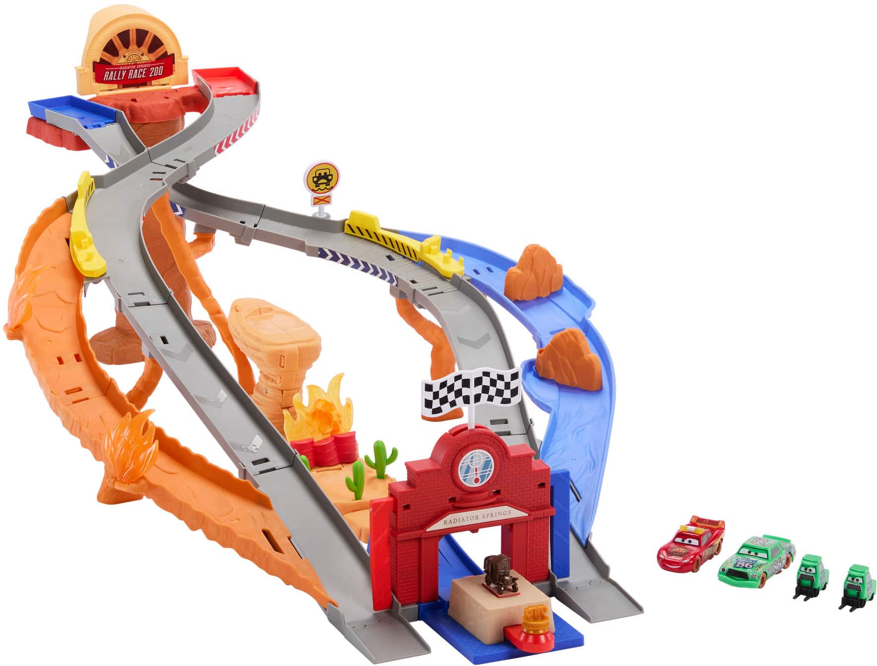 Disney - Pixar Cars Radiator Springs Race & Rescue Rescue Road Raceway Playset - Front_Zoom