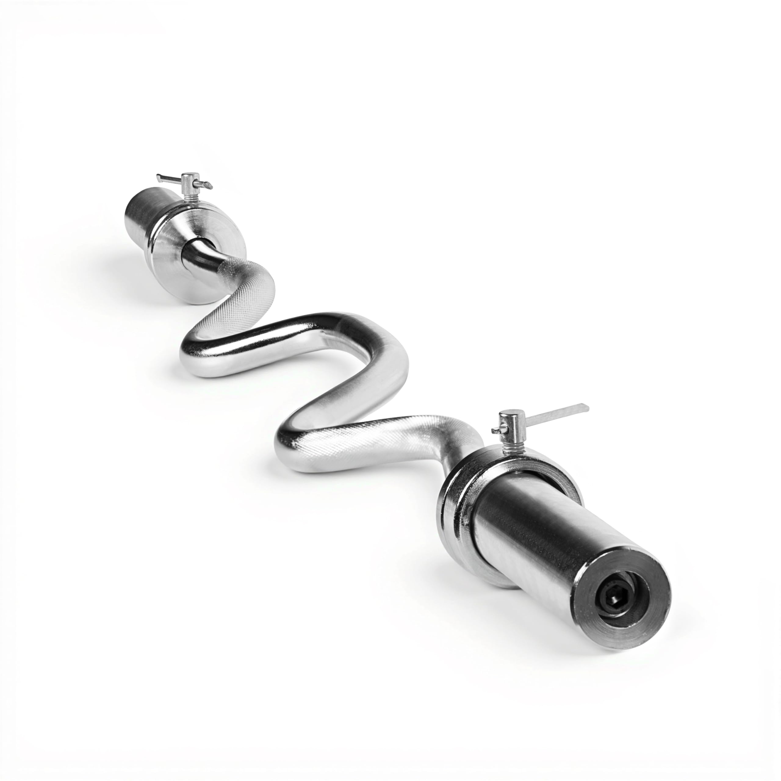 ThinkLink Electronic - inch Super Curl Olympic For inch Weight Plates | Multiple Options - Chrome Classic