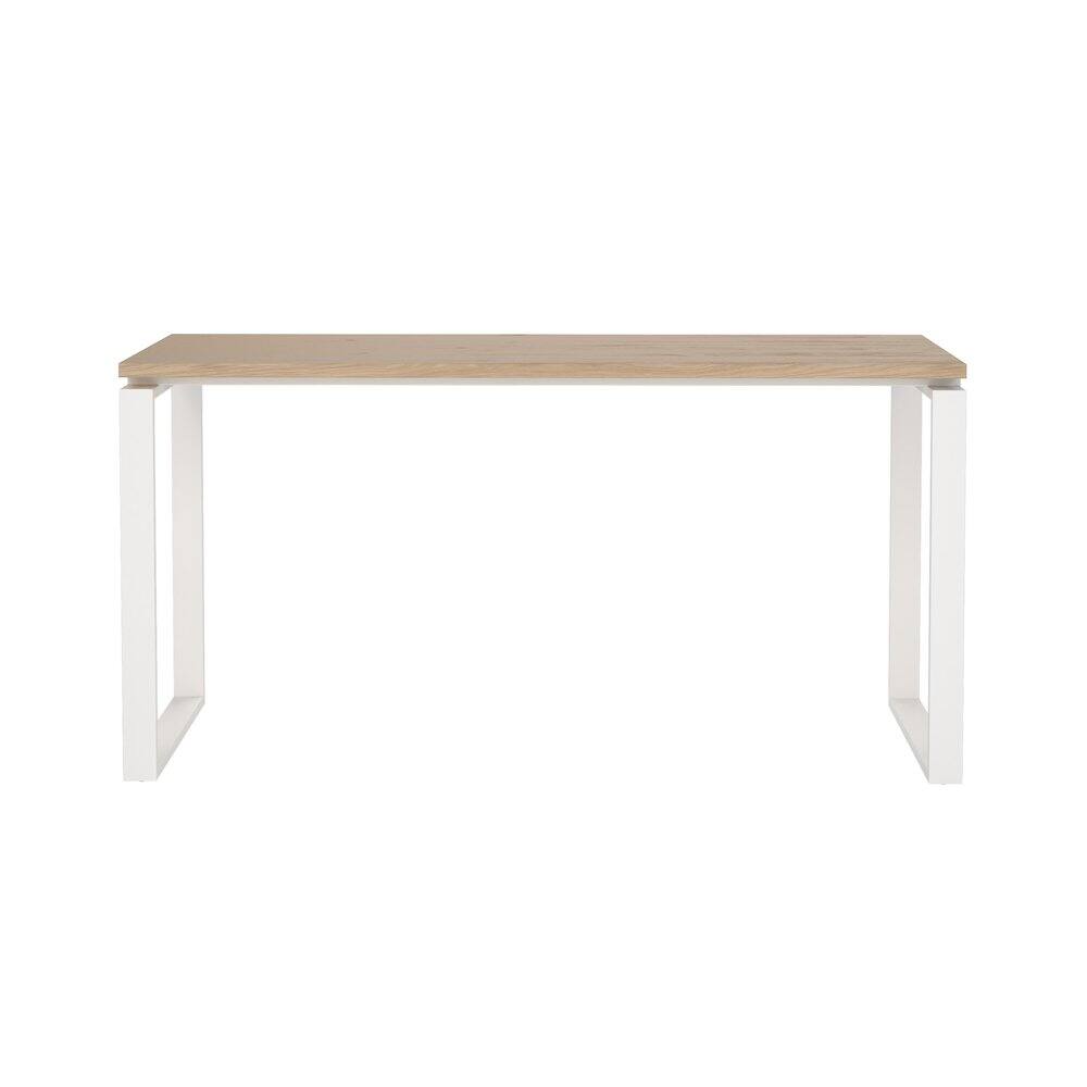 Angle. Tvilum - Sign Home Office Writing Office Desk, Jackson Hickory/White - Brown.