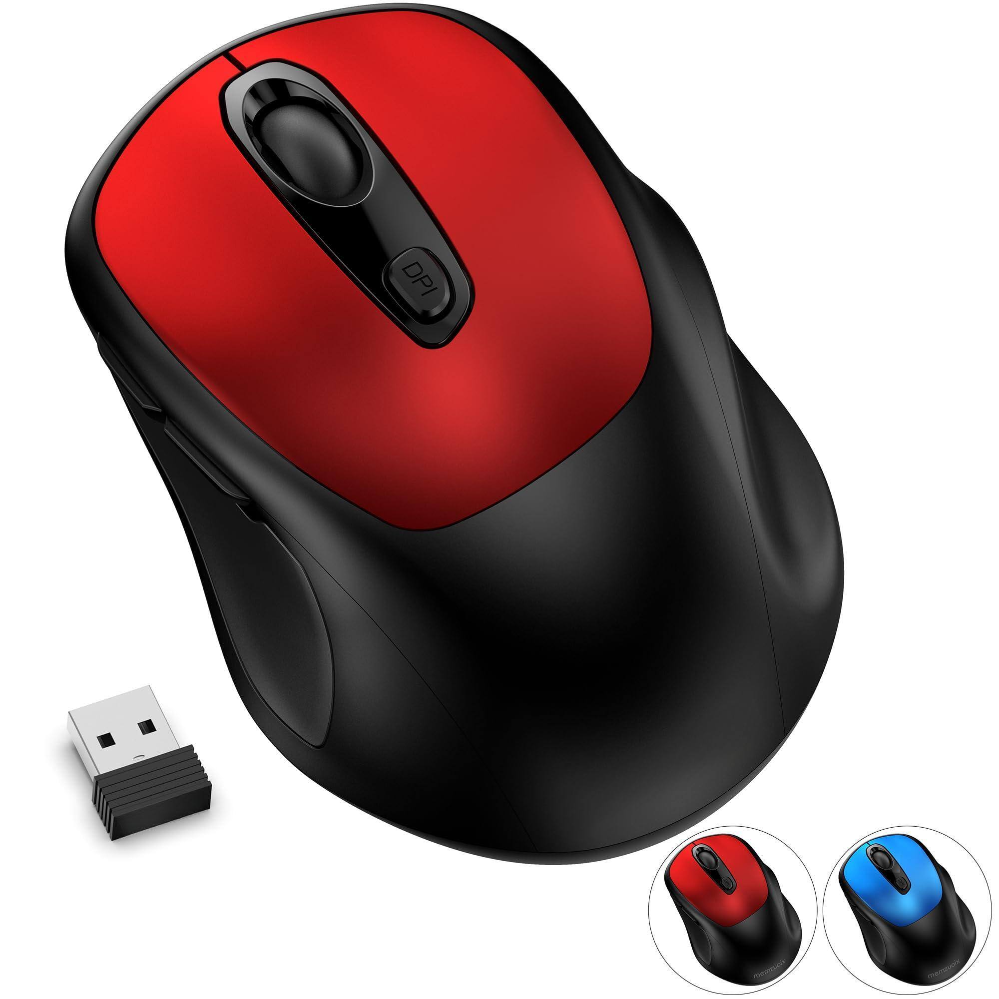 Front. Comfort Essence - Wireless Mouse 2.4ghz Nano Receiver Levels 6 Buttons Compatible With Pc/mac/laptop - red.