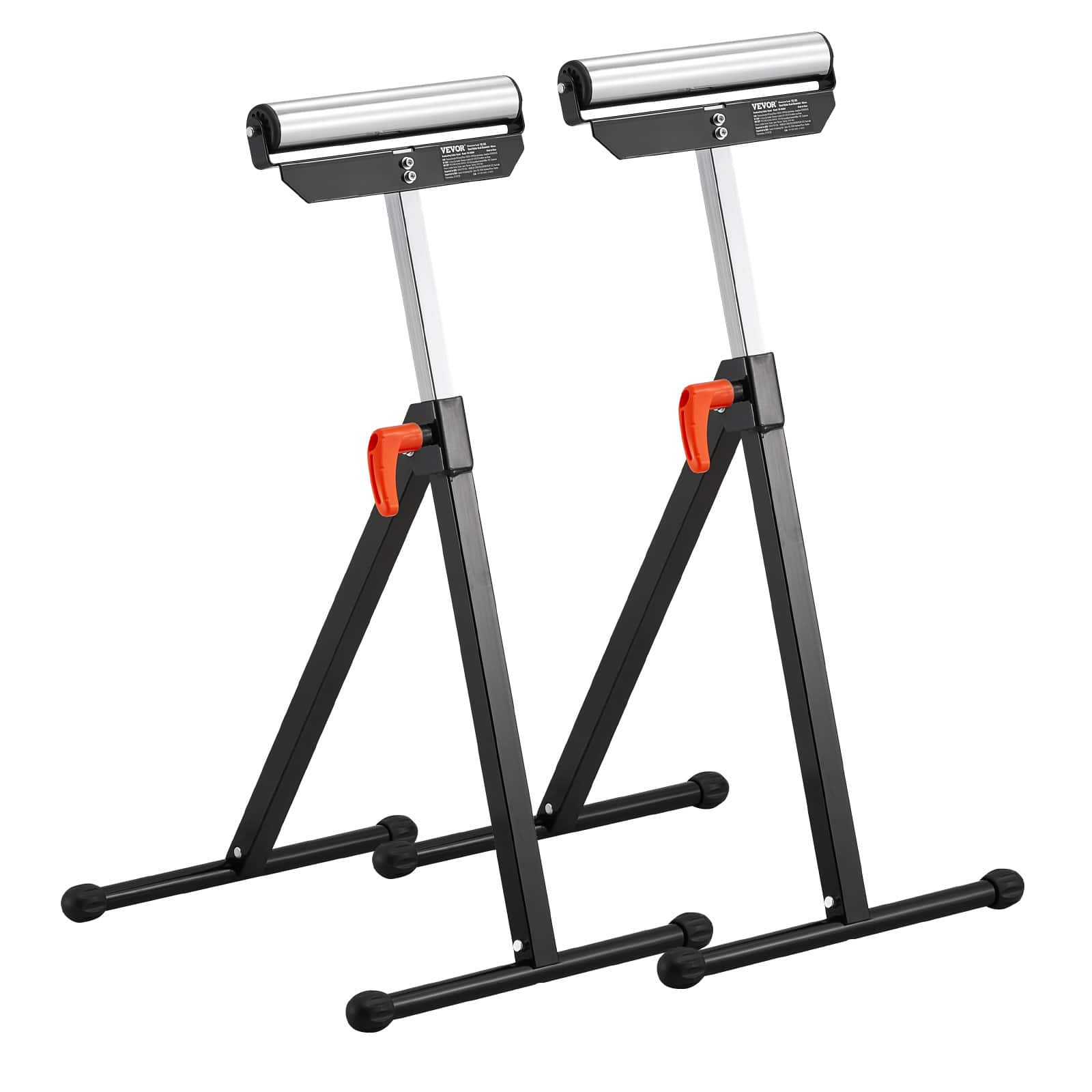 VEVOR - 2-Pack Roller Stands, 135 lb Load Capacity, 26.8-42.5'' Adjustable Height, Folding Heavy Duty Design - Black price history on PriceWatchPro