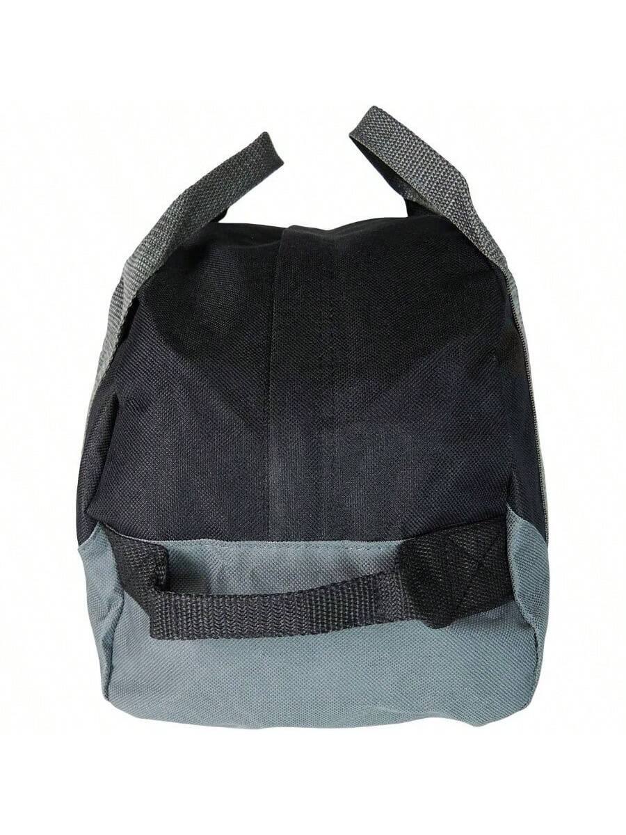 Back. Live At Space - 12 Two Tone Duffle Bag - Black Gray.