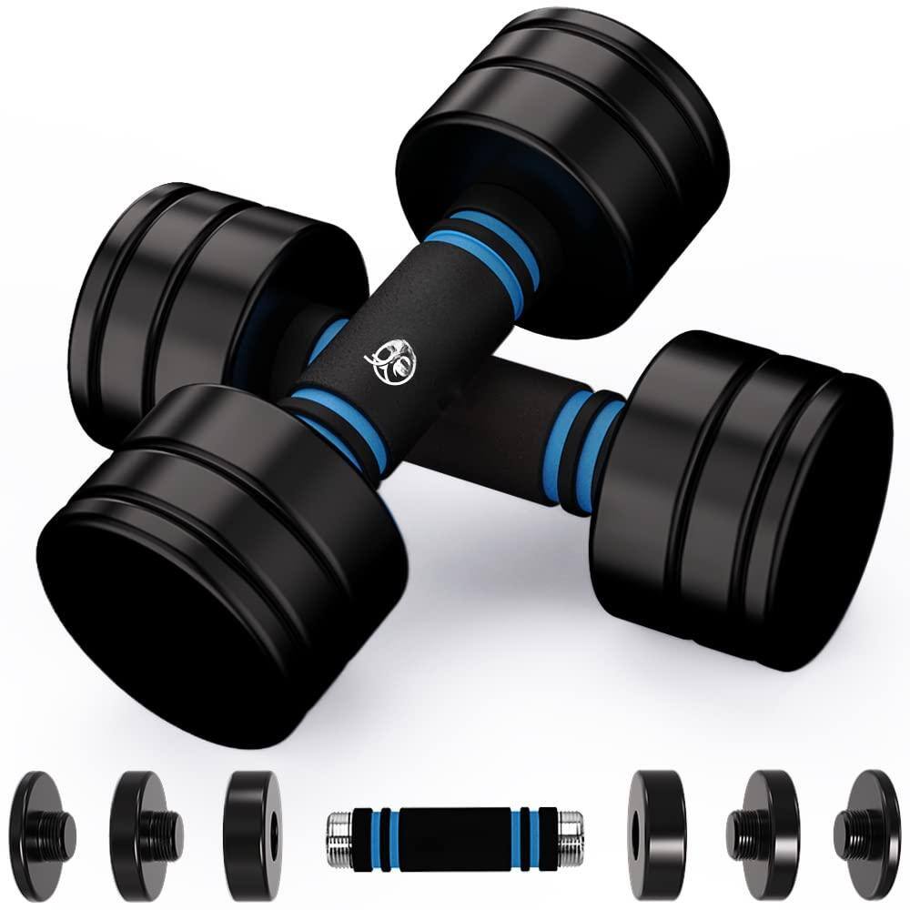 Front. ThinkLink Electronic - Steel Dumbbells Adjustable Weight Set With Foam Handles For Home Gym Workout Strength Trainging Men Women p - MULTI.