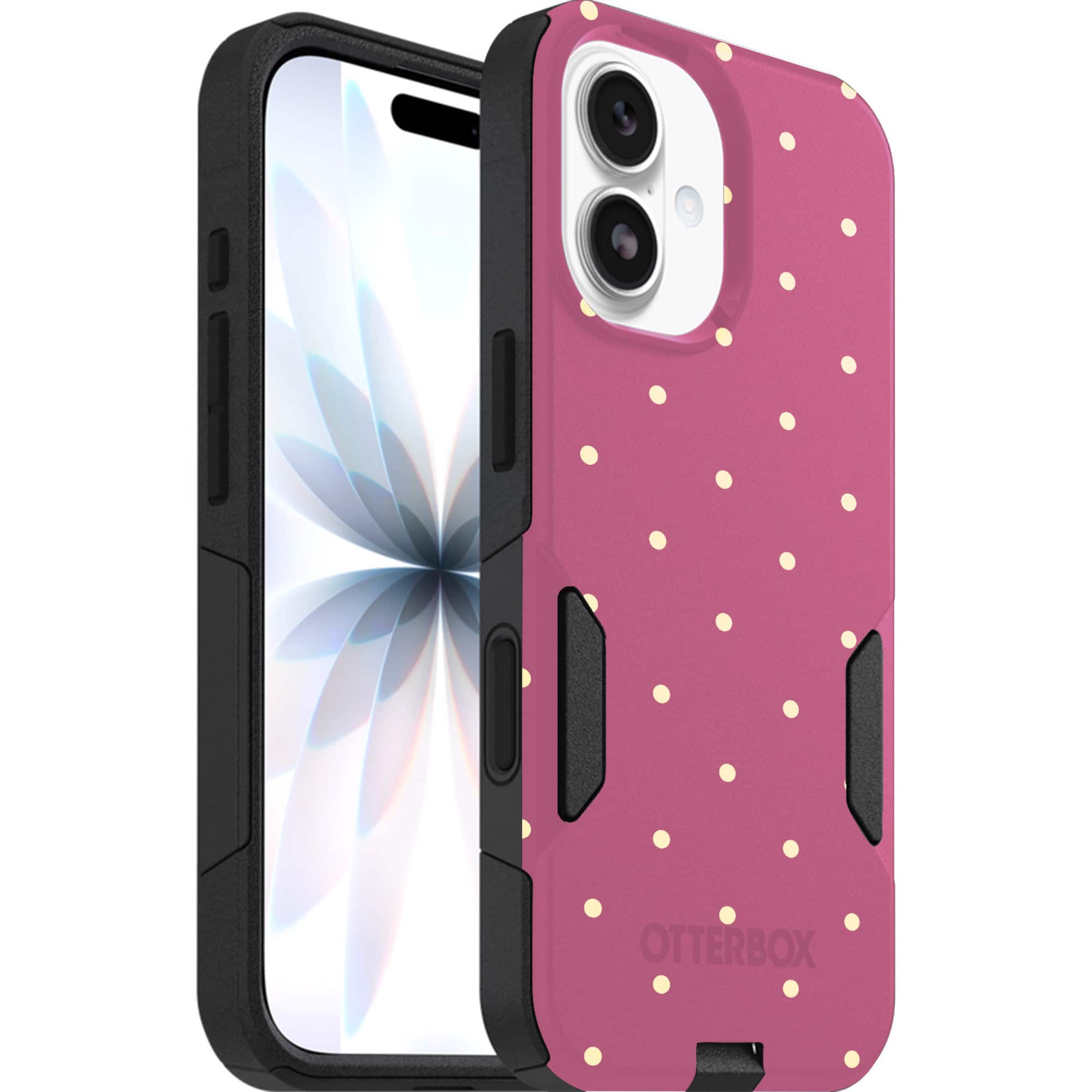 OtterBox - Artist Edition MagSafe Commuter Series Case for iPhone 17 - Muave Polka Dots