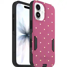 OtterBox - Artist Edition MagSafe Commuter Series Case for iPhone 17 - Muave Polka Dots