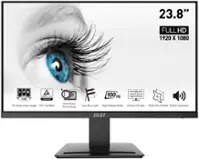 MSI - PRO MP243X 24" IPS LCD FHD 100Hz 1ms FreeSync  Monitor ,Built-in Speakers (DisplayPort, HDMI) - Black - Front_Zoom