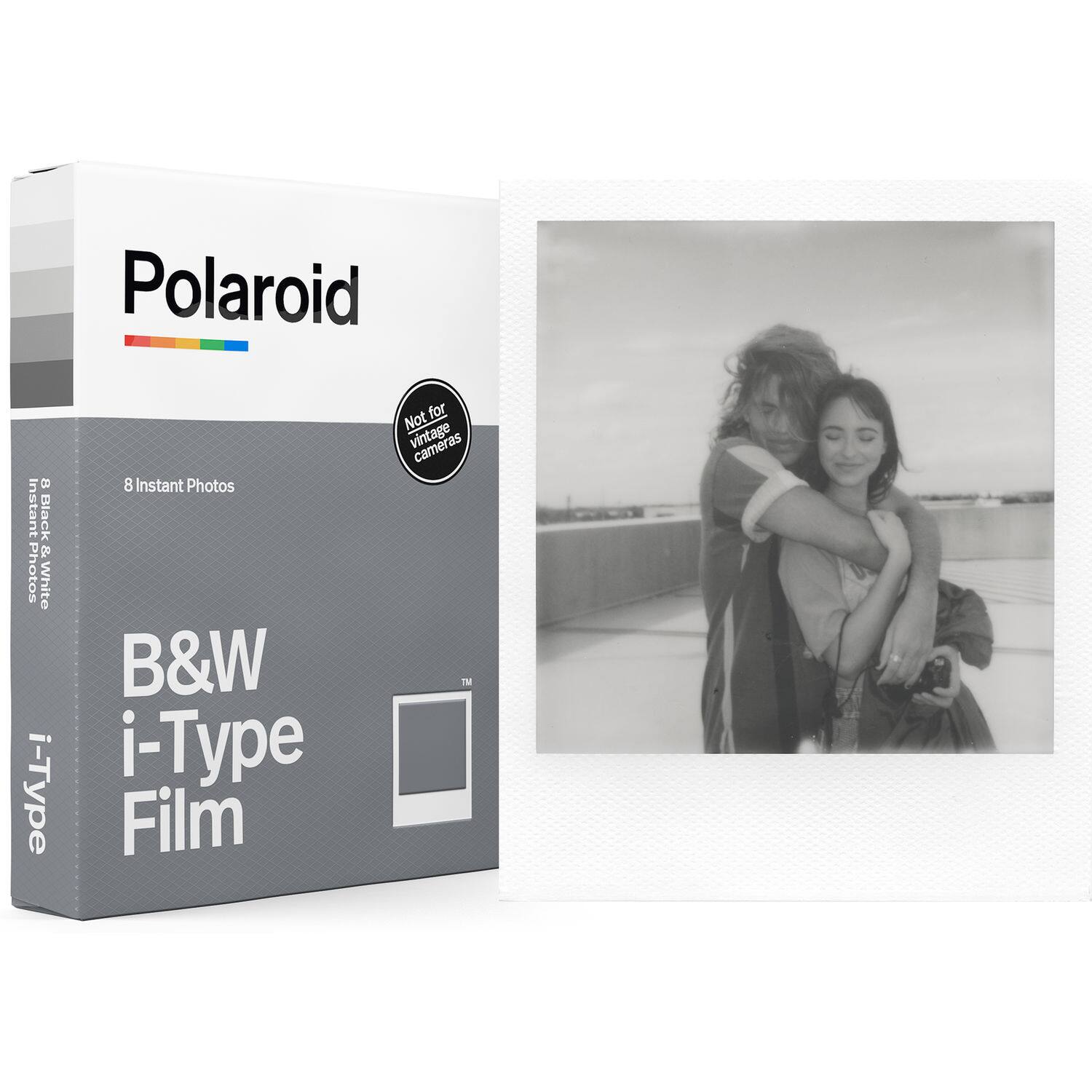 Polaroid Instant Black & White i-Type 8 Instant Photos B&W i-Type Film for Not vintage cameras