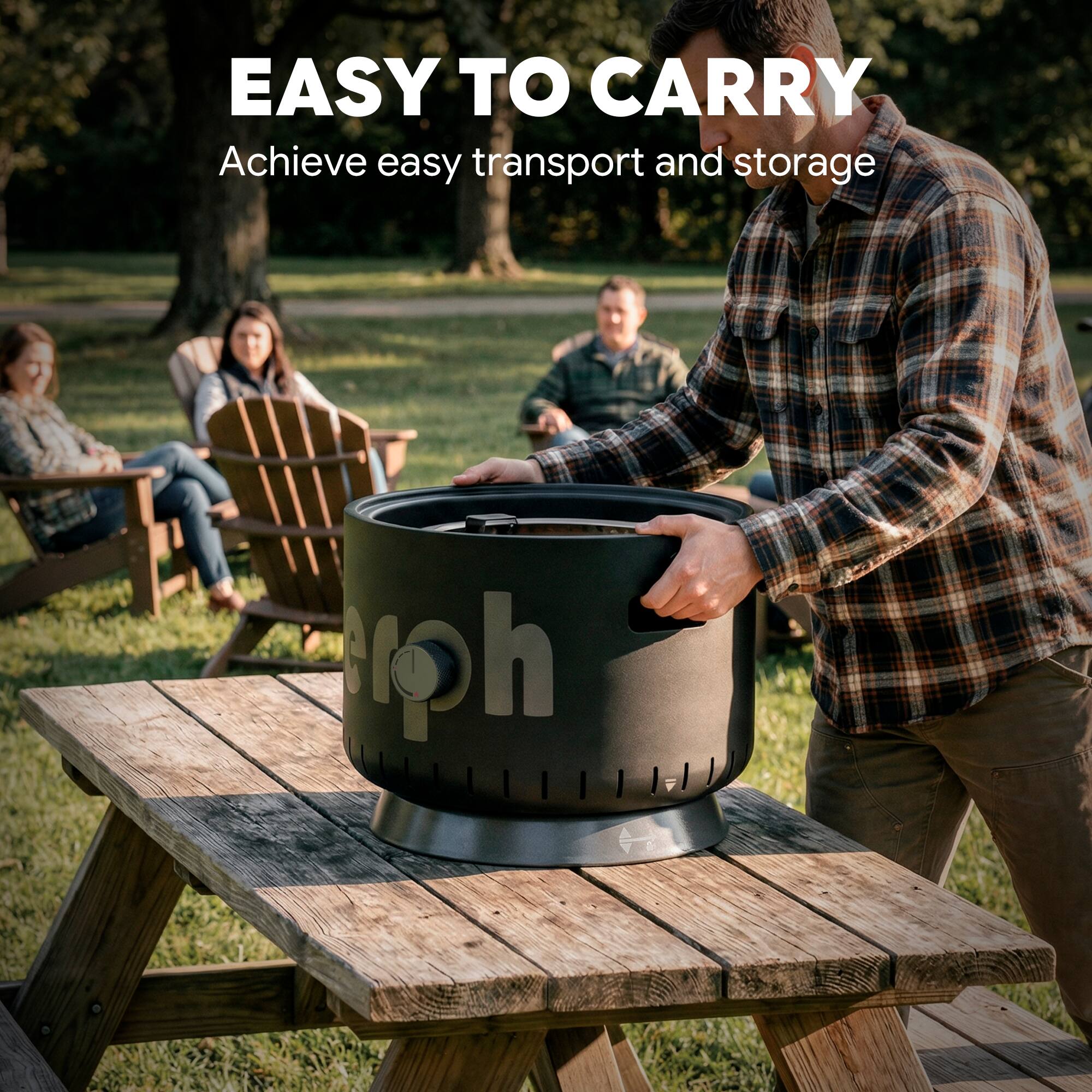 EASY TO CARRY  
Achieve easy transport and storage