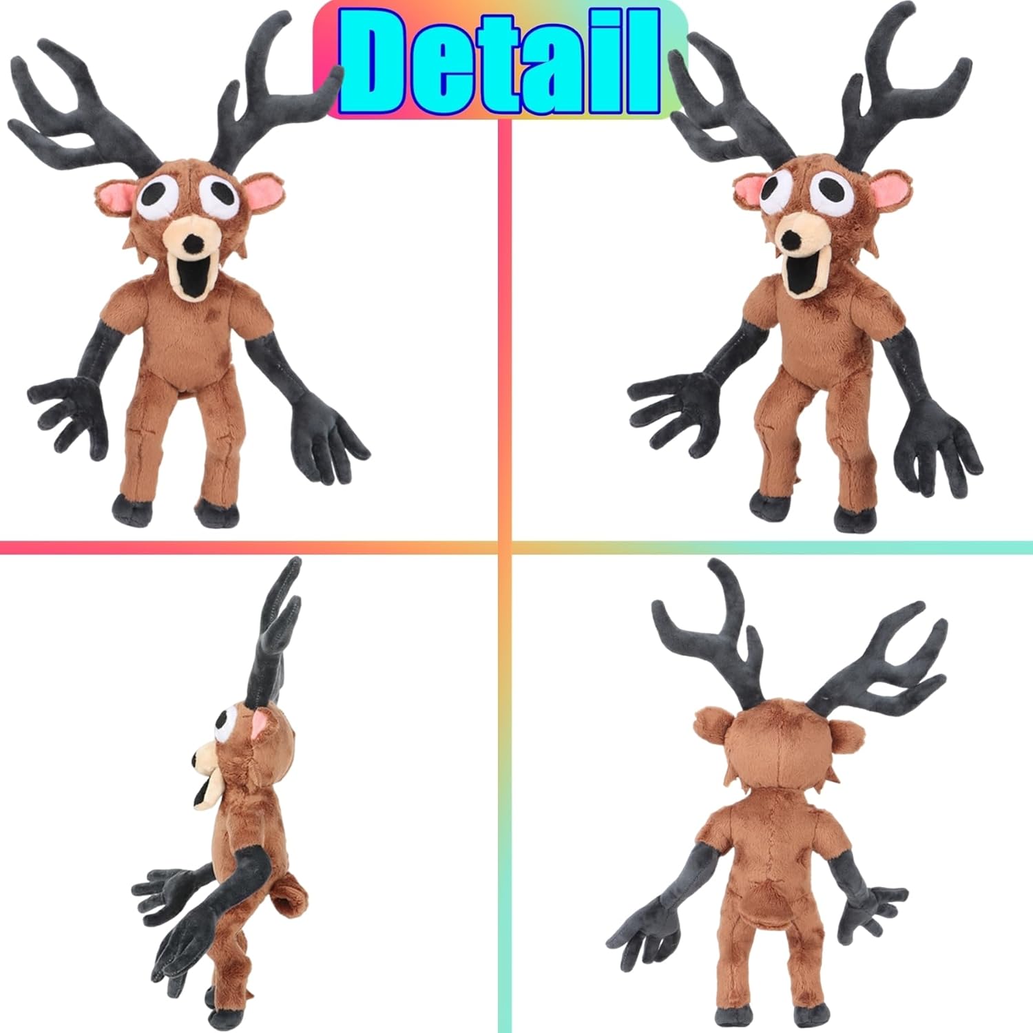 Back. MITAOSLIM - 99 Nights in The Forest Plush Toy, 15in Deer Monster Plushie Toys, Collectible Stuffed Animals Doll for Game Fans.