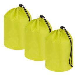 Unique Bargains - Drawstring Bag with Toggle & Cinch - Portable Outdoor Ditty Storage Sack, 7x12.6in for Backpacking Camping - Lemon yellow