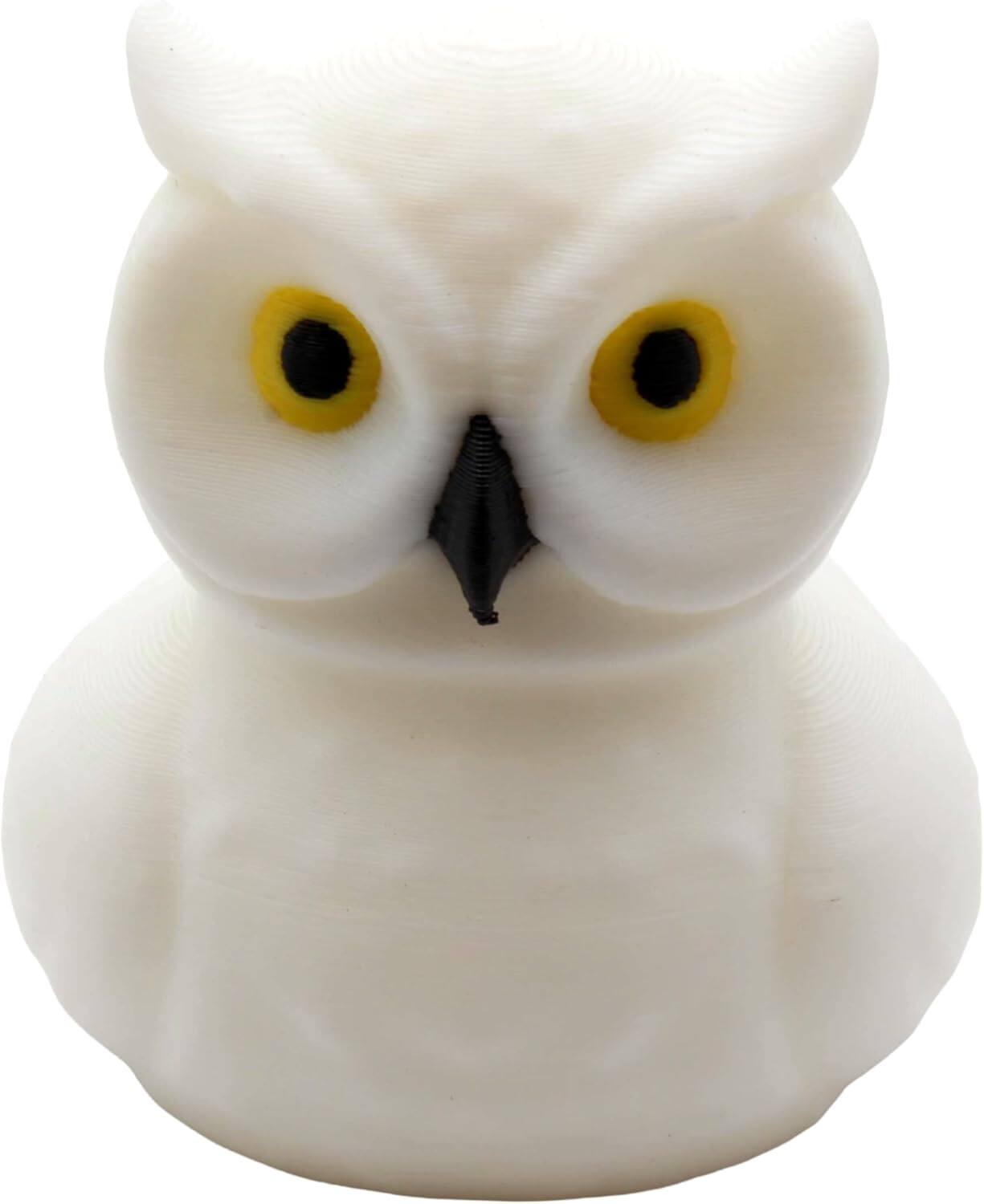 Angle. JuzToys - Owl Duck Figurine, 4x4 Ducking, Fun Car Dashboard Accessory, Unique Owl Gifts, Ducks for Cars by PowerTRC - White.