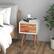 Alt View 12. Costway - 2-drawer Nightstand Multifunctional Bedside Storage Table Wooden Modern Bedroom - White/Brown.