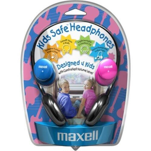 Front Standard. MAXELL - KHP-2 Kids Safe Headphone by Maxell - Black.