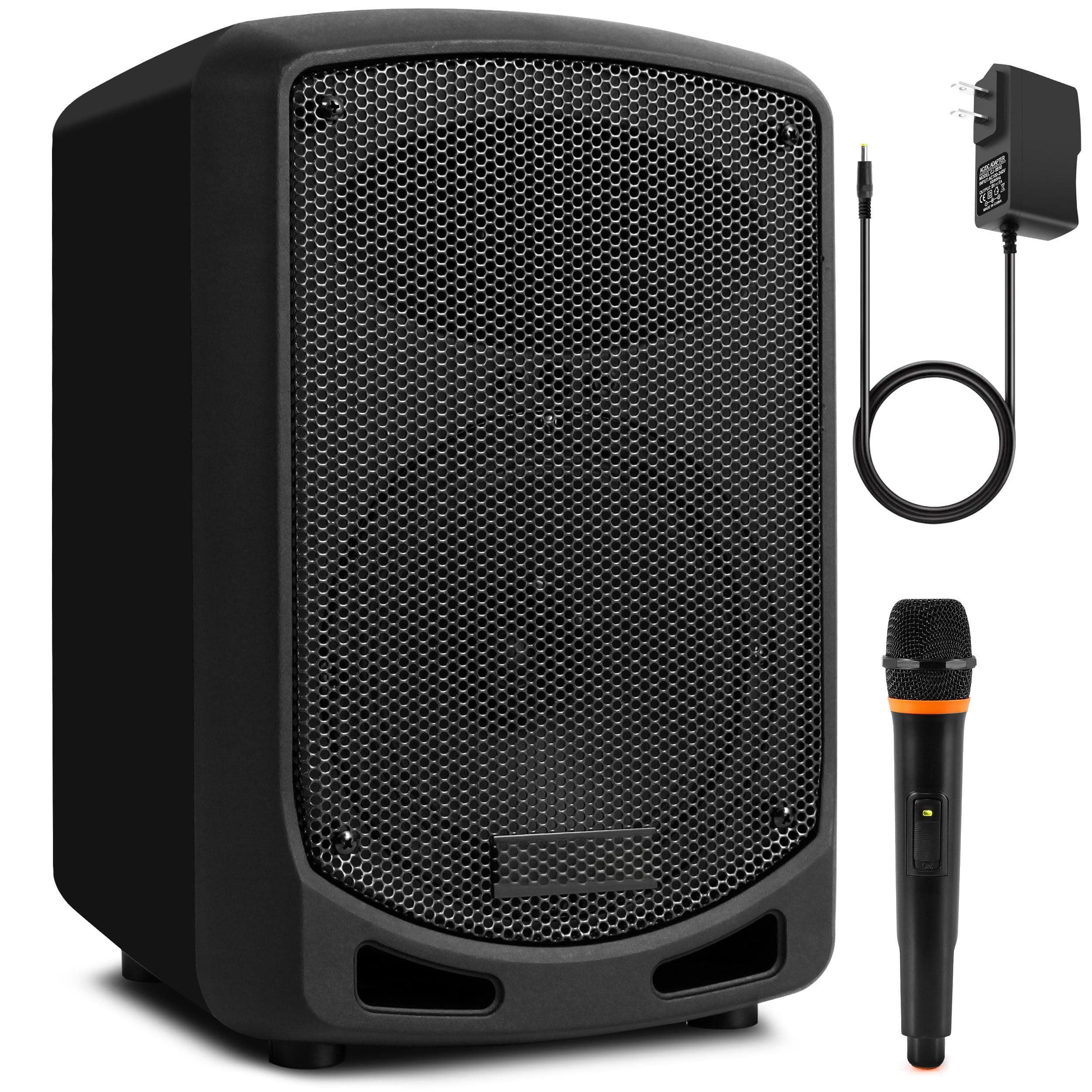 Cedar Assembly - Karaoke Pa - Indoor Outdoor Portable Sound System With Wireless Mic Audio Recording Rechargeable Usb Sd R - Default