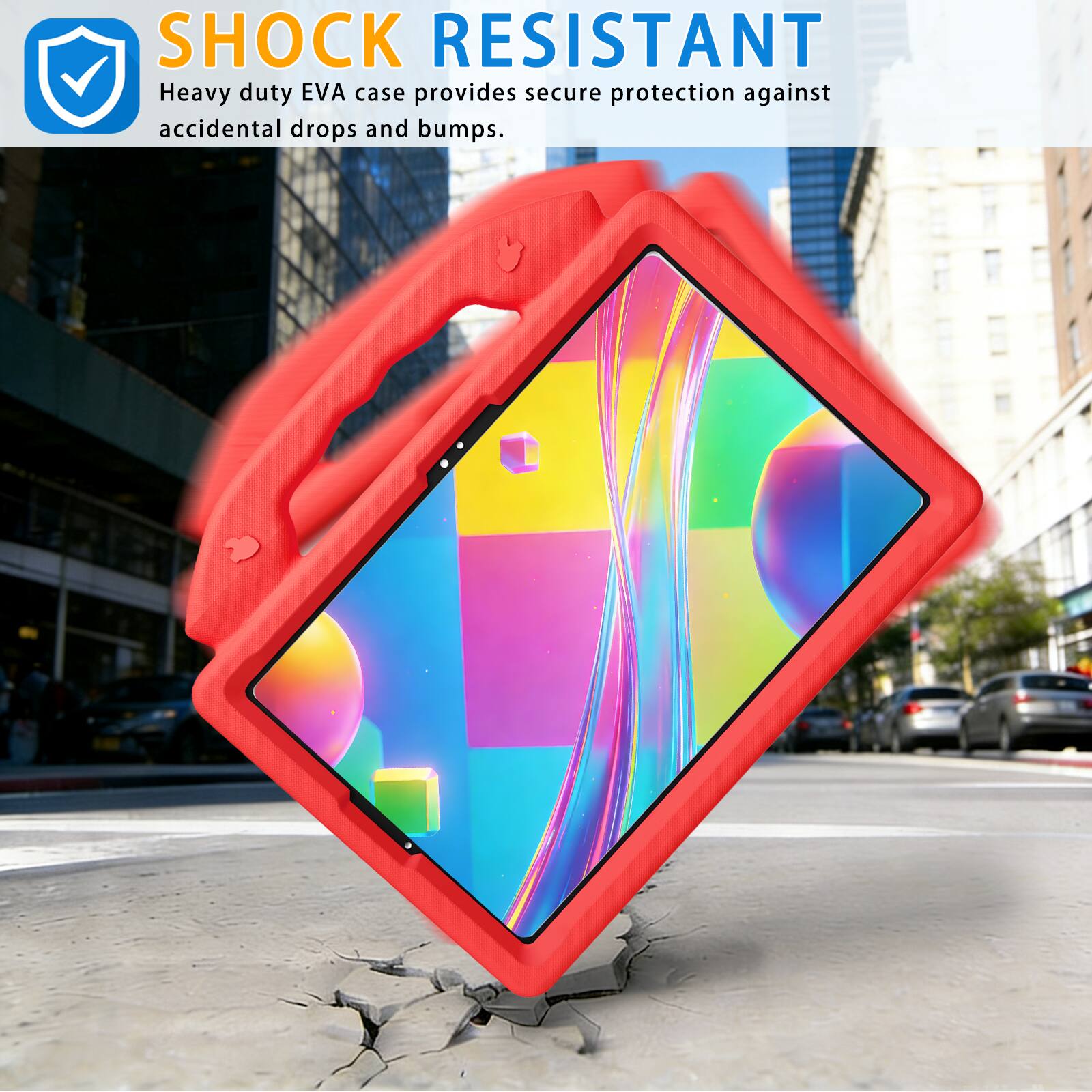 SHOCK RESISTANT  
Heavy duty EVA case provides secure protection against accidental drops and bumps.
