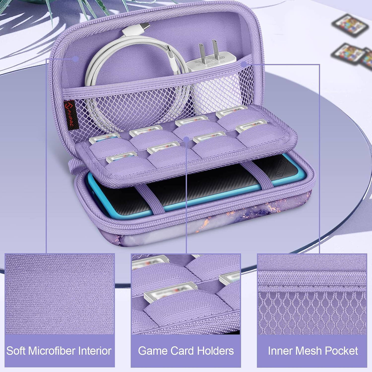 100g  
FINPAC  
Soft Microfiber Interior  
Game Card Holders  
Inner Mesh Pocket