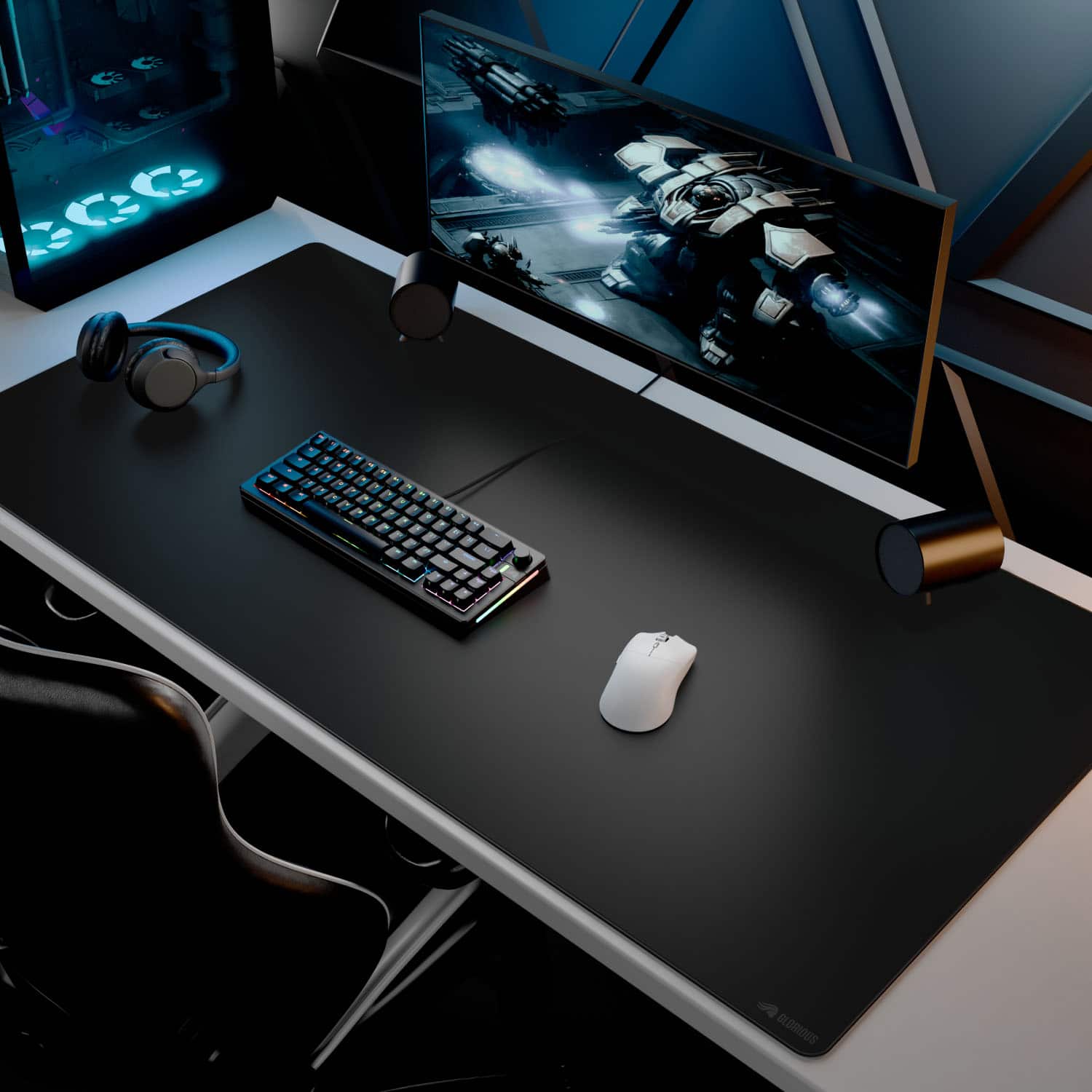 Alt View 20. Glorious - GMP 2 Stitched Edge Cloth Gaming Mouse Pad with Spill-proof Surface (3XL) - Black.