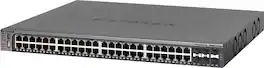 NETGEAR - 48-Port 10/100/1000 Mbps Gigabit Fully Managed Switch - Blue