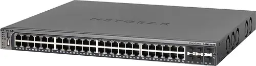 Angle. NETGEAR - 48-Port 10/100/1000 Mbps Gigabit Fully Managed Switch - Blue.