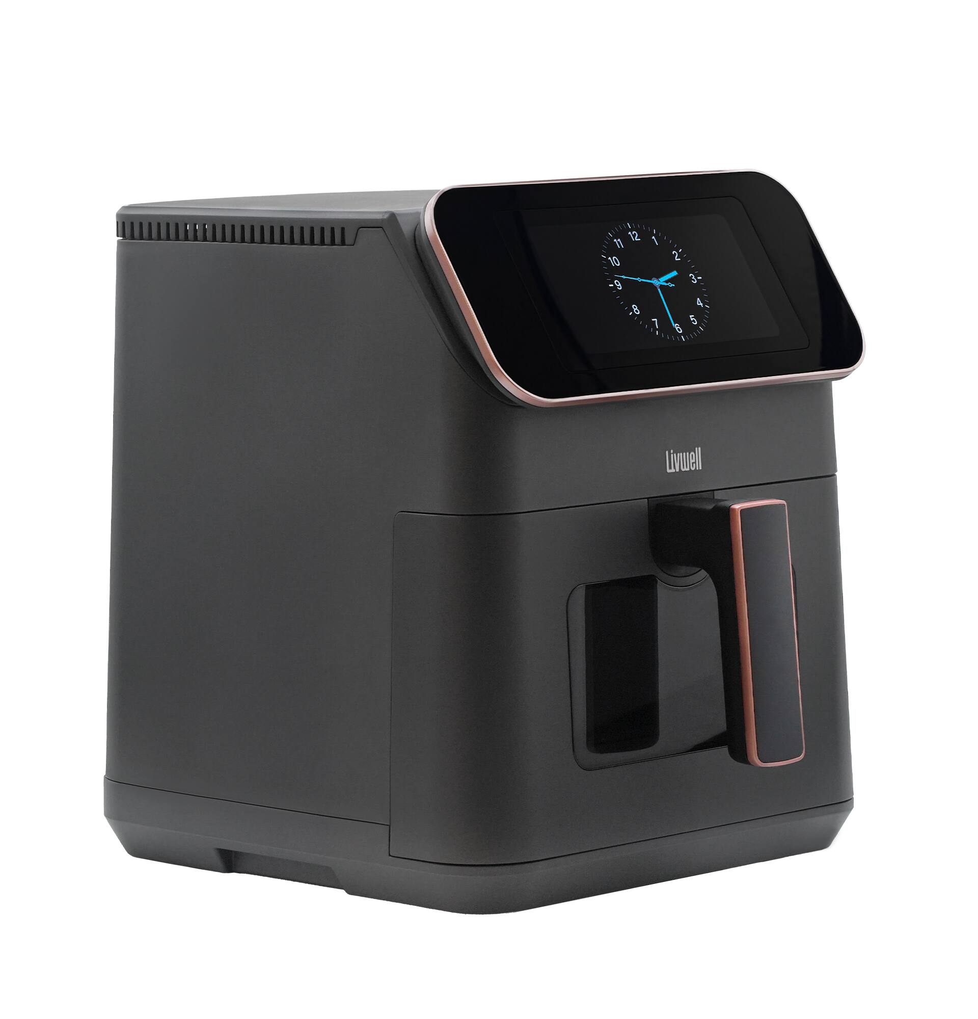 Alt View 2. Livwell - Touch IQ  7QT Air Fryer - Matte Grey.