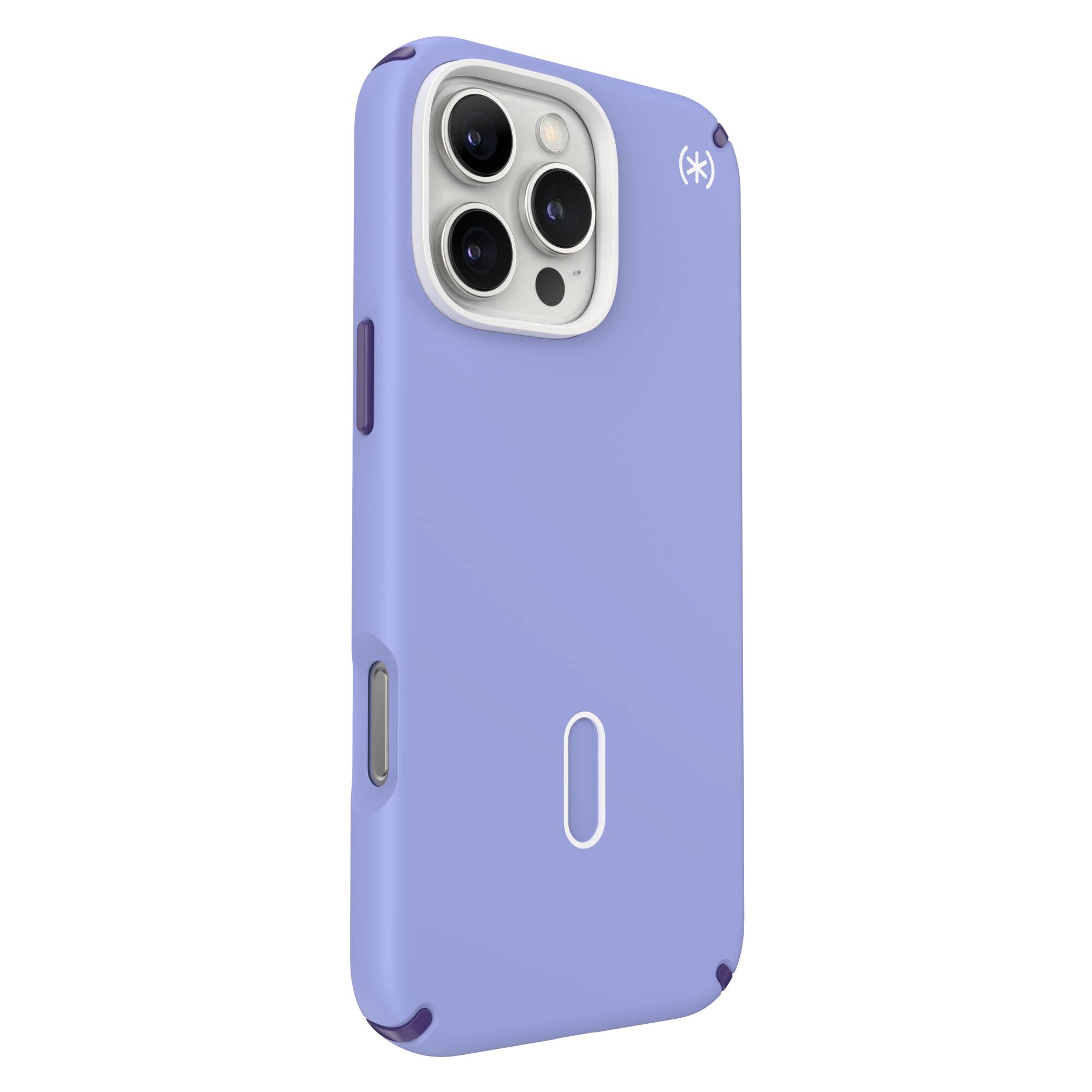 Left. Speck - Presidio2 Pro ClickLock Case with MagSafe for Apple iPhone 16 Pro Max - Future Lavendar.