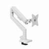 Front. Arozzi - Arozzi Alzare Neo Gas Spring Single Monitor Arm – Ergonomic Desk Mount for Gaming & Office – White - White.