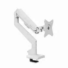 Front. Arozzi - Arozzi Alzare Neo Gas Spring Single Monitor Arm – Ergonomic Desk Mount for Gaming & Office – White - White.