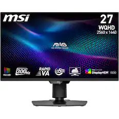 MSI 27" WQHD 2560 x 1440 MAG MSI ARSENAL GAMING Mini LED 300Hz Rapid VA 5ms GTG VESA Certified DisplayHDR 1000