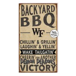 Jardine - Wake Forest Demon Deacons 11'' x 20'' Indoor/Outdoor BBQ Sign - Brown