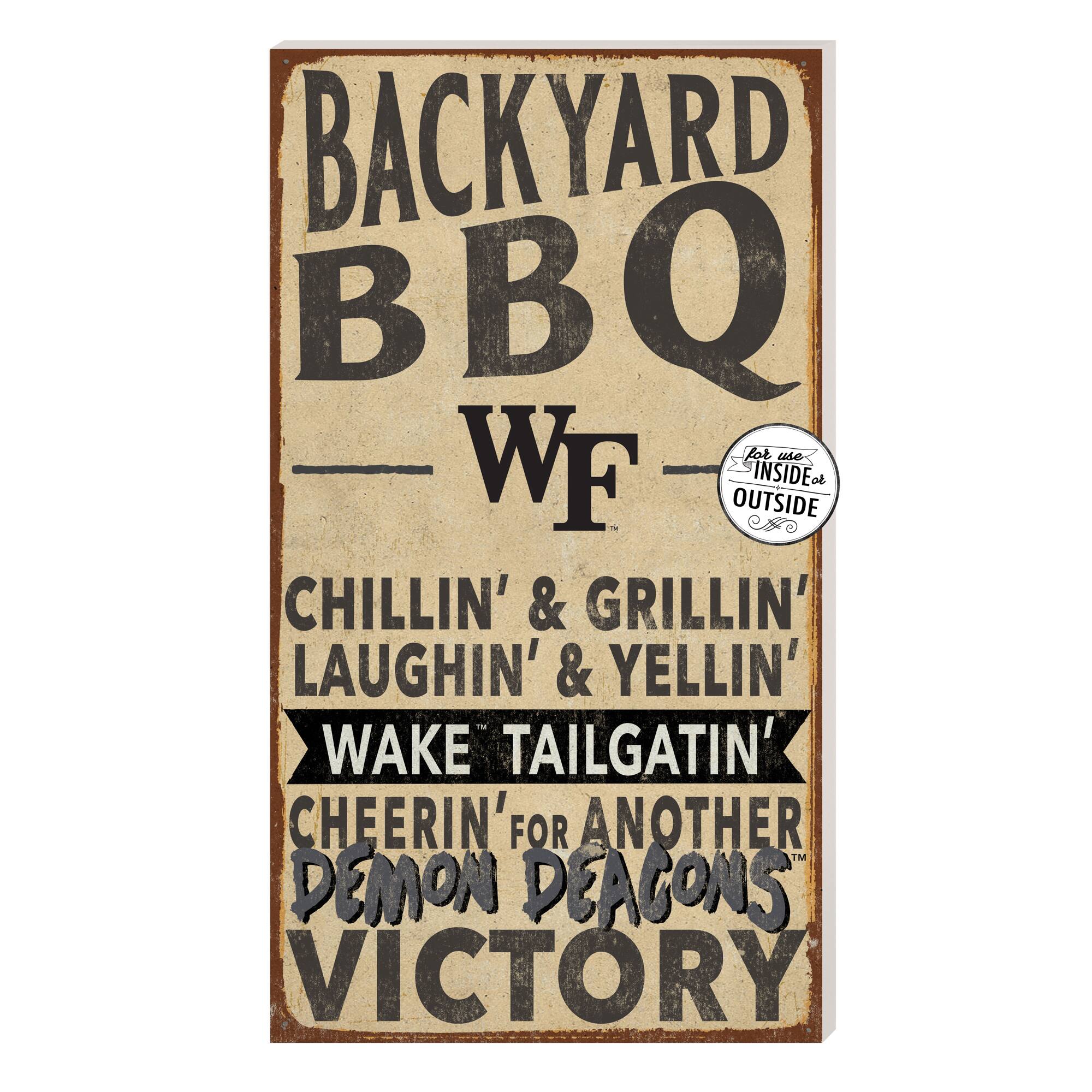 Brown Wake Forest Demon Deacons 11'' x 20'' Indoor/Outdoor BBQ Sign