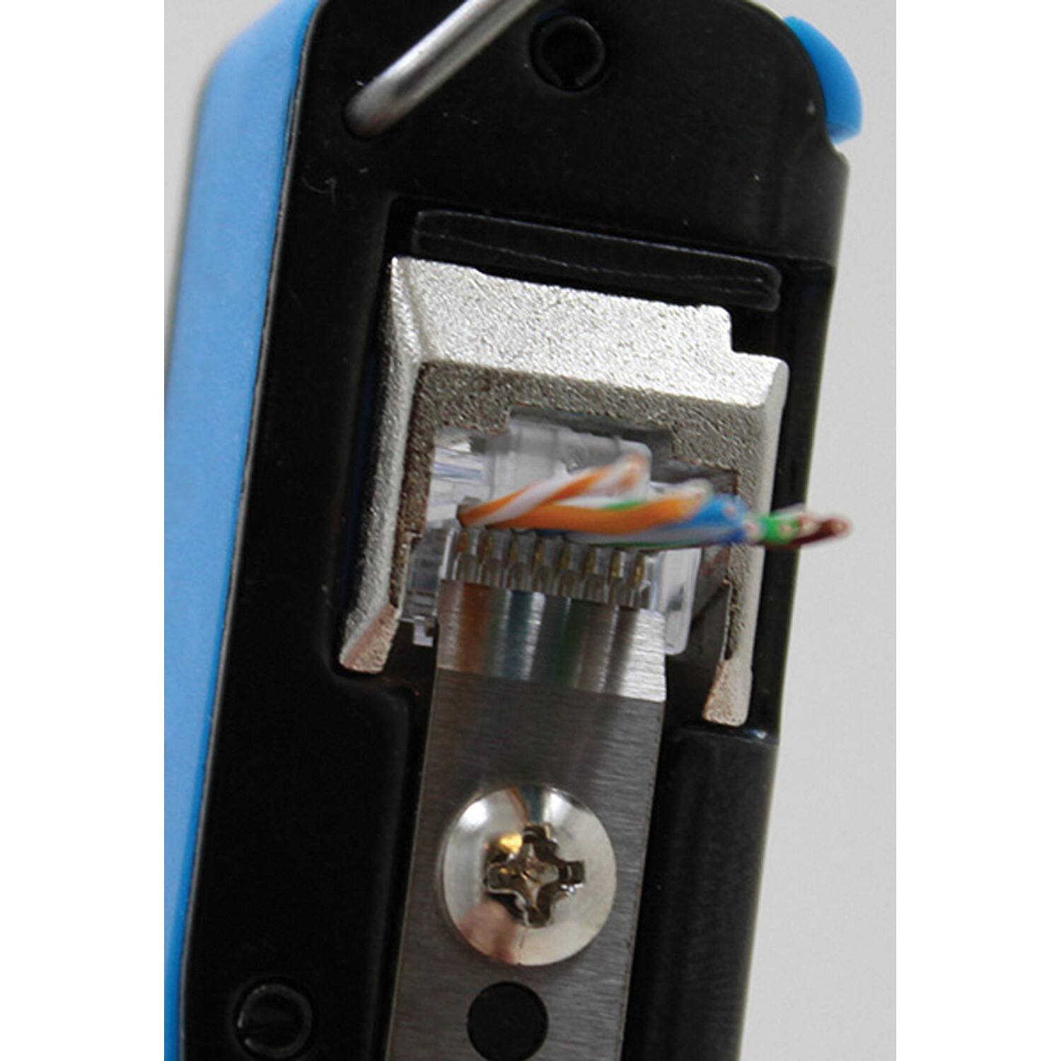 Alt View 6. IDEAL - CAT-5E Feed-Thru RJ45 Mod Plugs 50 Pack - Clear.